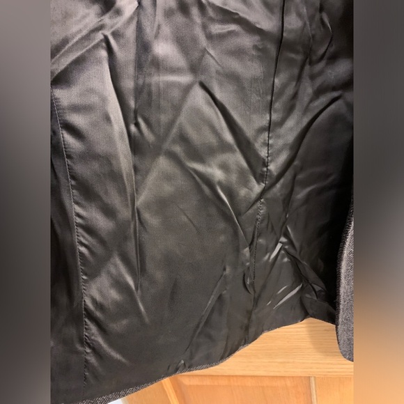 Ejoven by Farrah Charcoal Gray Herringbone Tweed Mens Sport Coat Blazer Size 40R - Picture 9 of 9